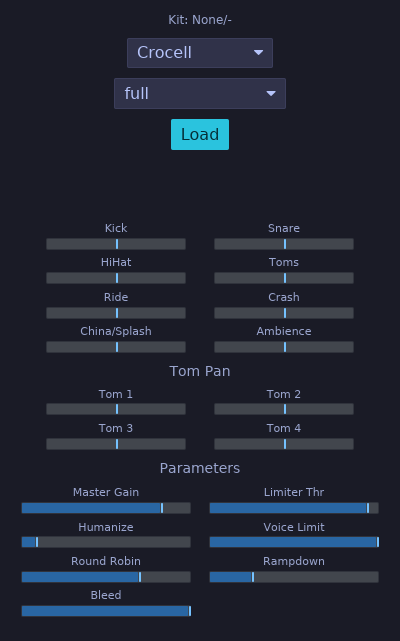 Drums GUI